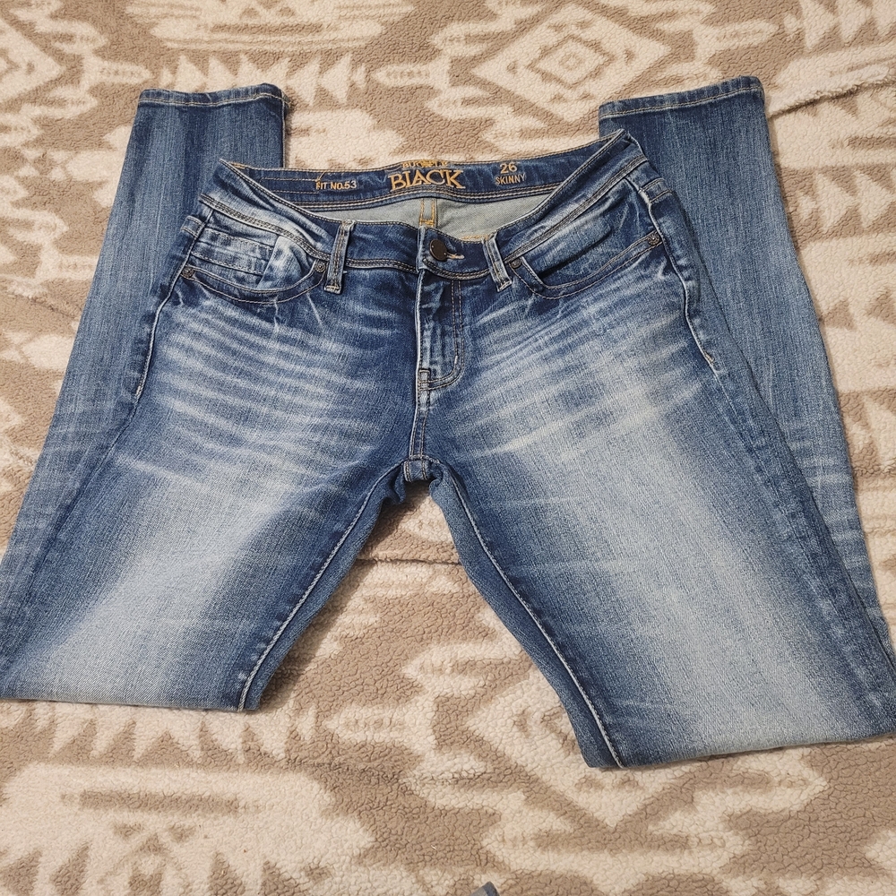 Black Blue Women's Jeans